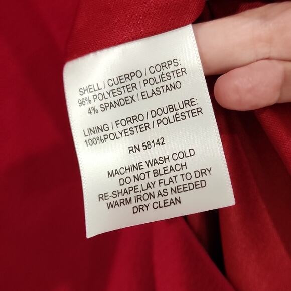 NWT Maggy London Size 10 Lined Red Dress - Picture 9 of 10